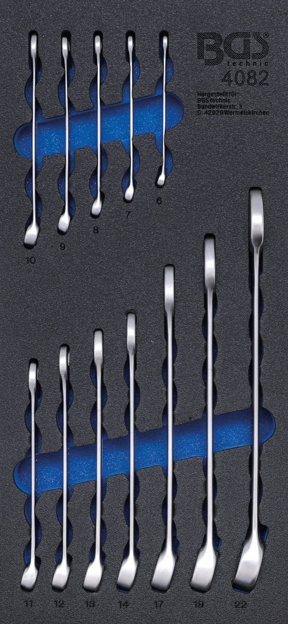 Echipare pentru dulap 1/3, Set chei combinate 45099 mm, 12 piese, BGS 4082 – Truse Scule Echipare pentru dulap 1/3, Set chei combinate 45099 mm, 12 piese, BGS 4082 - Truse Scule
