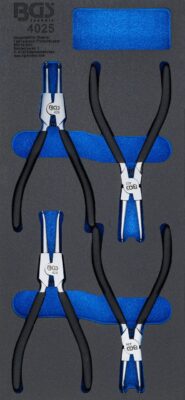 Echipare pentru dulap 1/3, set clesti de sigurante, 4 piese, BGS 4025
