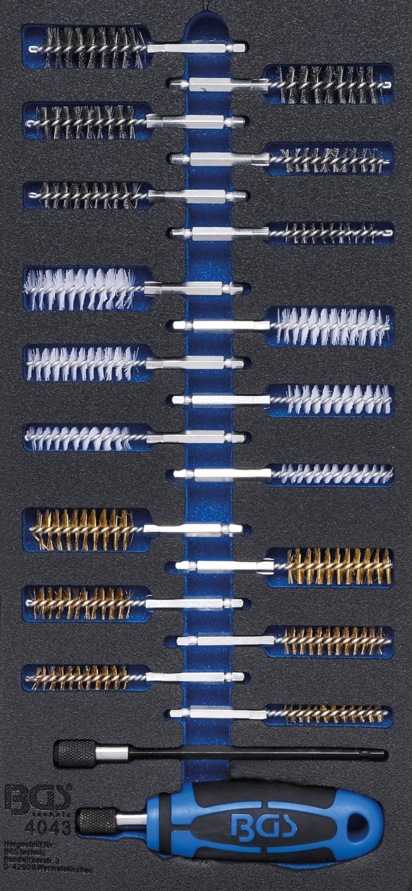 Echipare pentru dulap 1/3,set perii diverse, 20 bucati, BGS 4043 – Truse Scule Echipare pentru dulap 1/3,set perii diverse, 20 bucati, BGS 4043 - Truse Scule