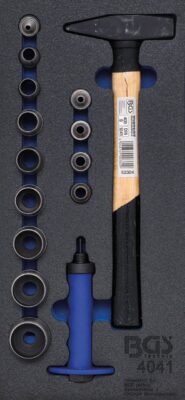 Echipare pentru dulap 1/3, set preducele cu ciocan, 15 piese, BGS 4041