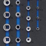 Echipare pentru dulap 1/3, set tubulare in 12 pct. 1/4'' si 1/2'', BGS 4056 - SimpleTools