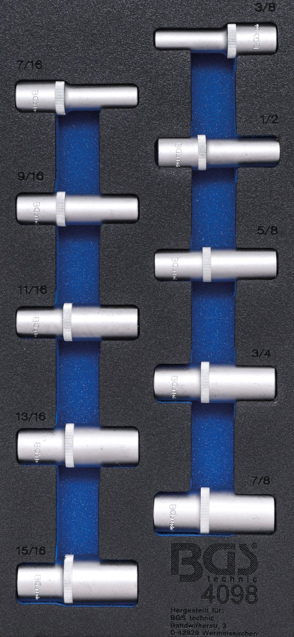 Echipare pentru dulap,1/3, tubulare adanci ,1/2”, in inch, BGS 4098 – Truse Scule Echipare pentru dulap,1/3, tubulare adanci ,1/2'', in inch, BGS 4098 - Truse Scule