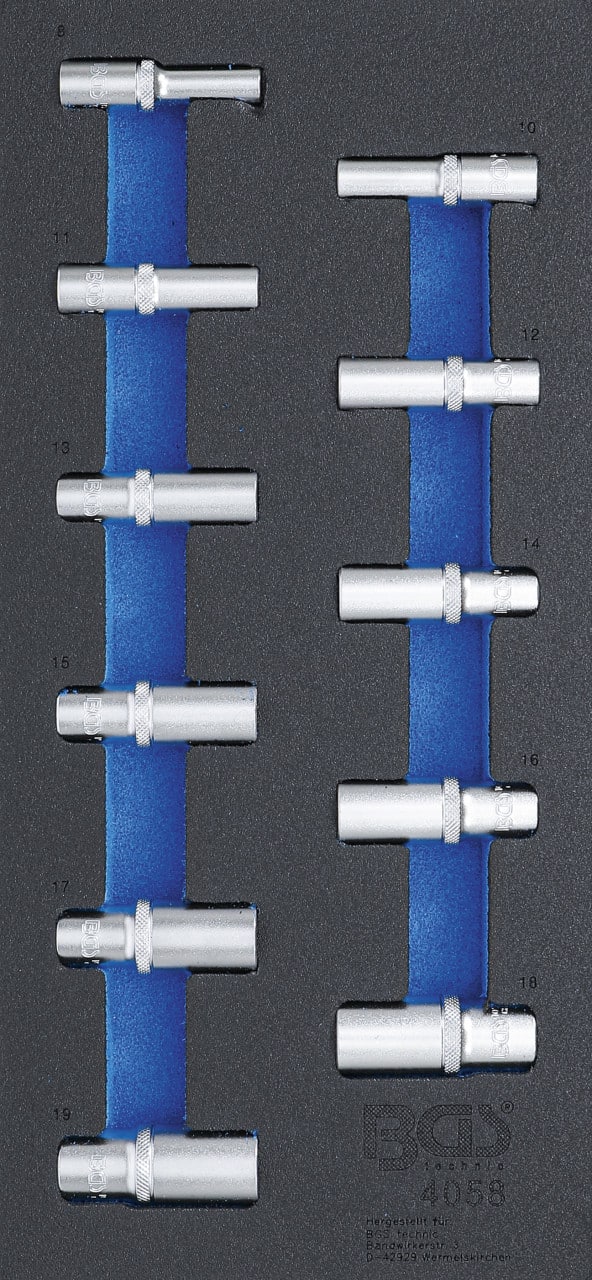 Echipare pentru dulap 1/3,tubulare adanci in 6 pct, 3/8”, 45157 mm, BGS 4058 – Truse Scule Echipare pentru dulap 1/3,tubulare adanci in 6 pct, 3/8'', 45157 mm, BGS 4058 - Truse Scule