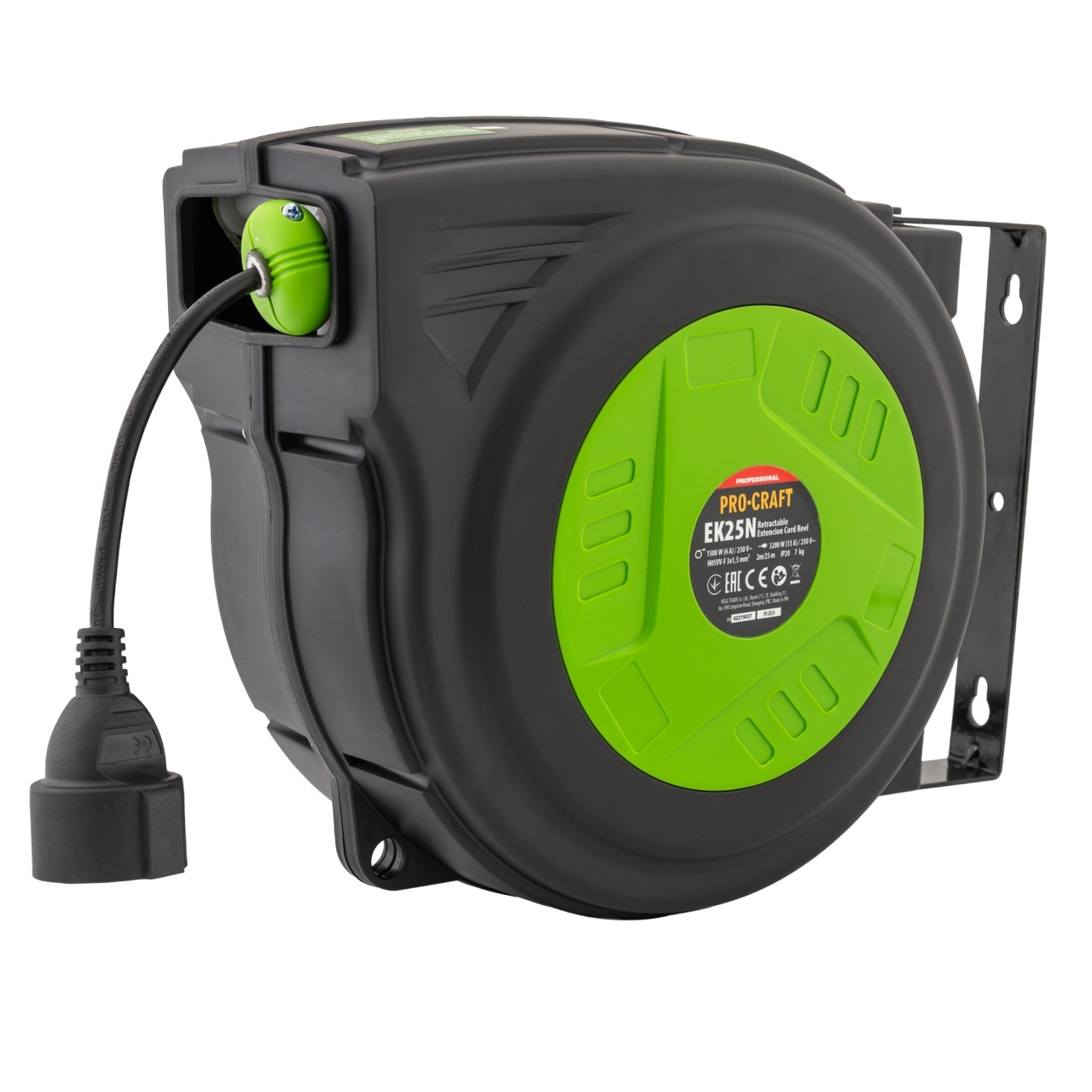 EK25N Cablu prelungitor cu tambur automat 25 metri PROCRAFT – In lucru EK25N Cablu prelungitor cu tambur automat 25 metri PROCRAFT - In lucru