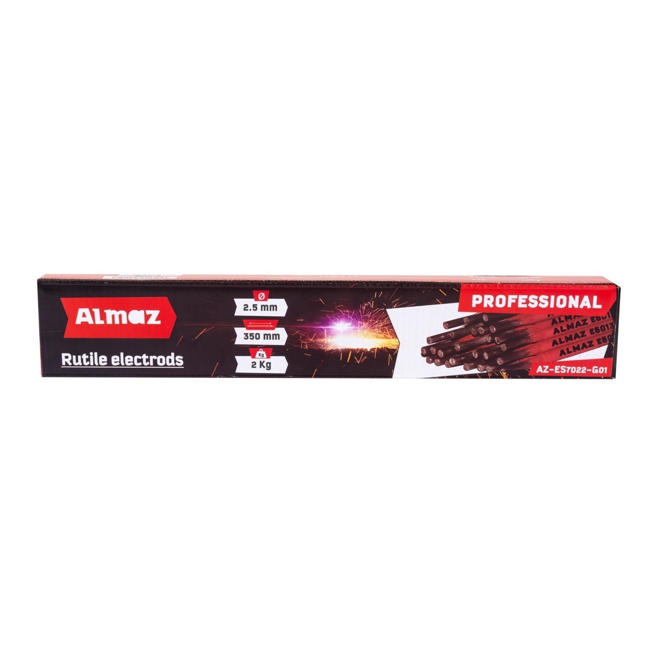 Electrozi Almaz 2Kg, 2.5x350mm, Rutilici Profesional – In lucru Electrozi Almaz 2Kg, 2.5x350mm, Rutilici Profesional - In lucru