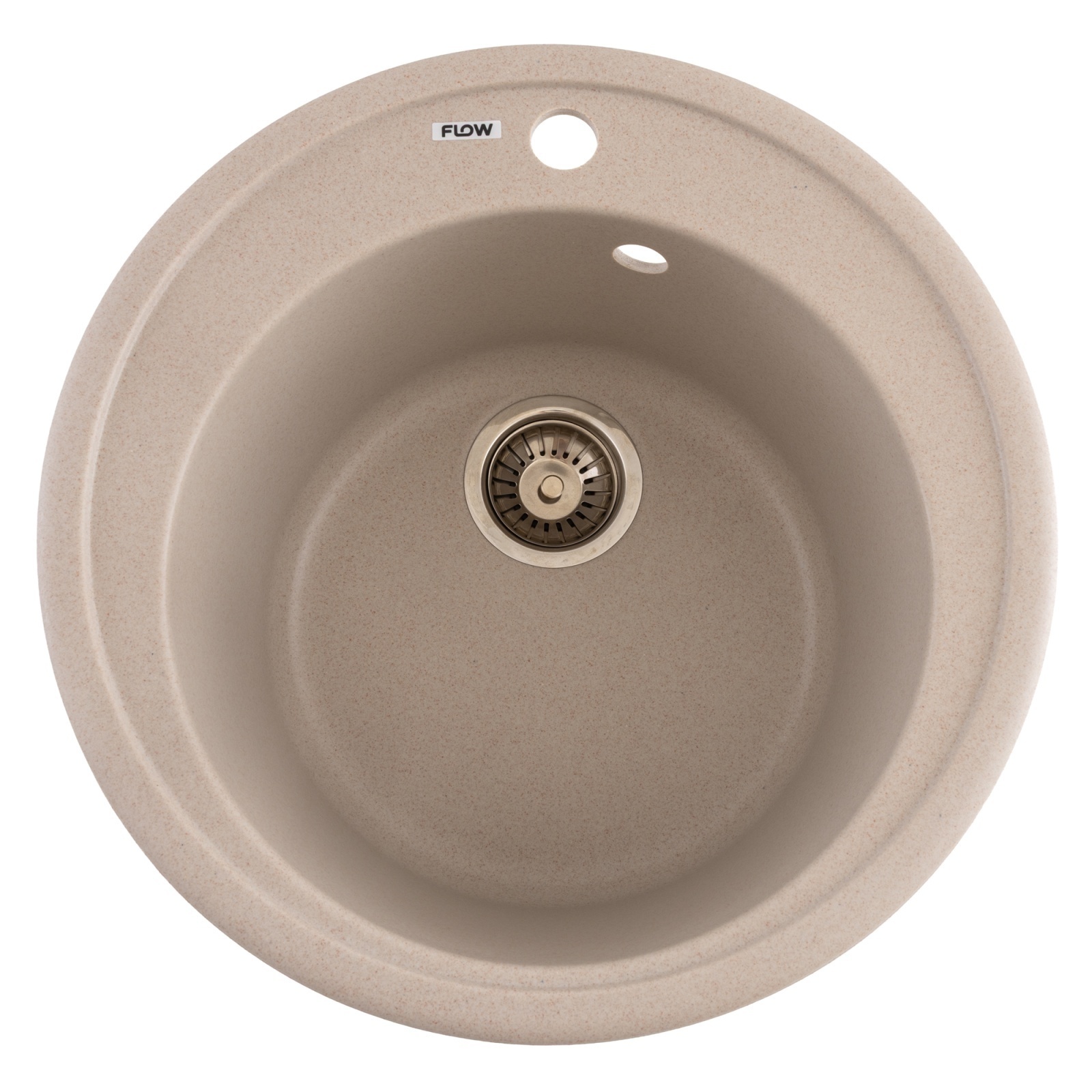 FCB-510SA/1, Chiuveta de bucatarie din granit cu cuva rotunda, seria SUN, Avena, 510×200 mm, FLOW – In lucru FCB-510SA/1, Chiuveta de bucatarie din granit cu cuva rotunda, seria SUN, Avena, 510x200 mm, FLOW - In lucru