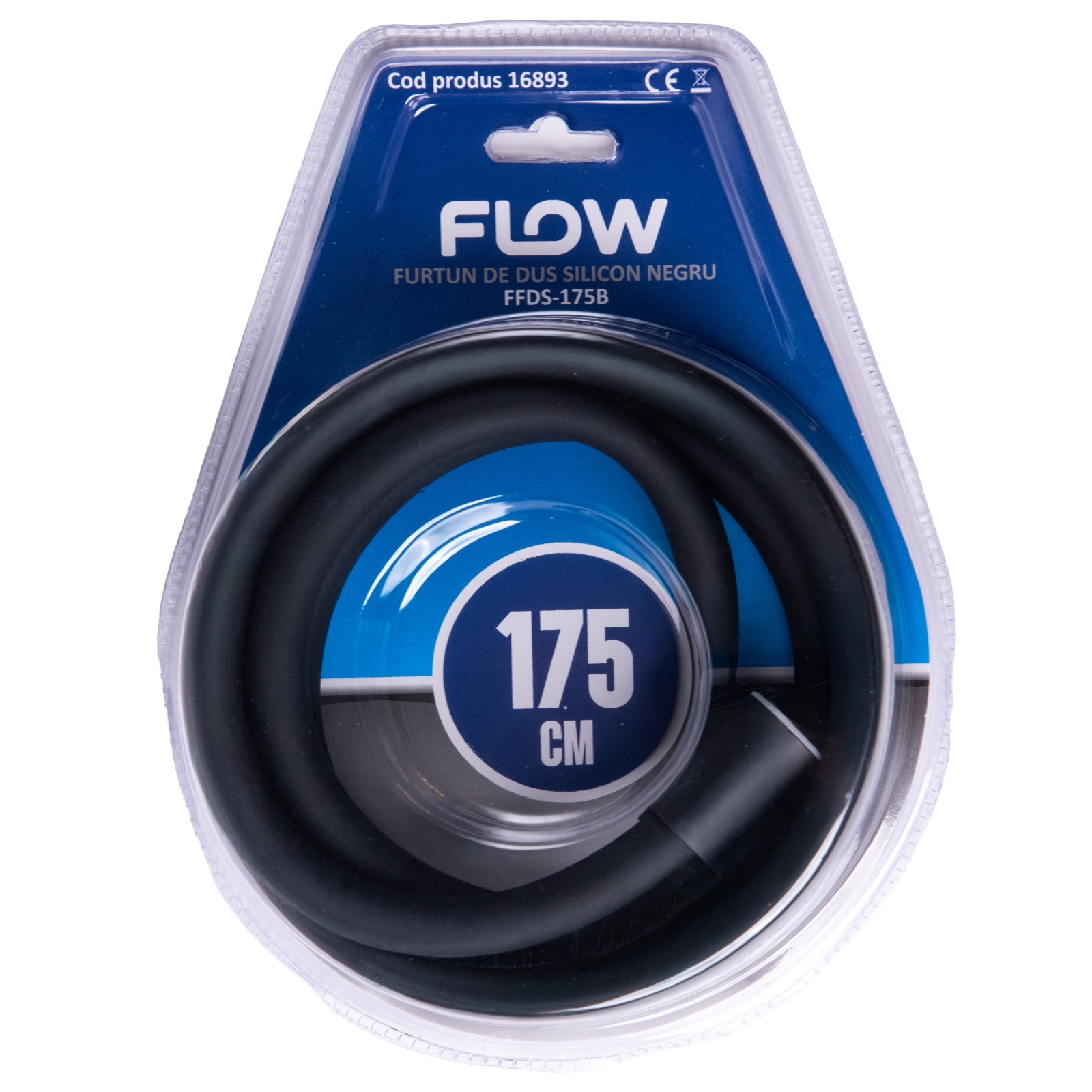 FFDS-175B Furtun de duș silicon negru 175 cm, FLOW – In lucru FFDS-175B Furtun de duș silicon negru 175 cm, FLOW - In lucru