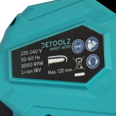Fierastrau 110mm cu lant si acumulator 18V 2Ah - In lucru