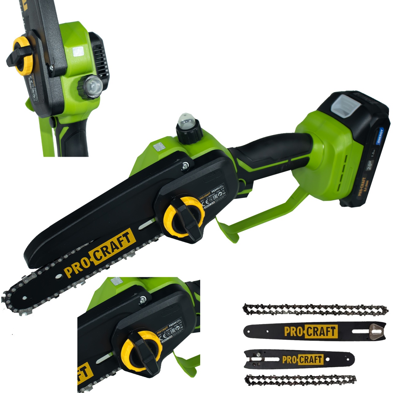 Fierastrau cu lant pe acumulator PKA44 PROCRAFT – In lucru Fierastrau cu lant pe acumulator PKA44 PROCRAFT - In lucru