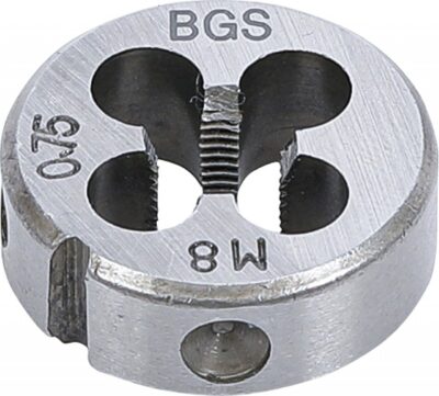 Filiera M8 x 0, 75 x 25 mm, BGS 1900-M8X0.75-S
