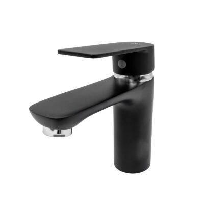 FL 181-FD439ZB, Baterie lavoar, zinc, negru, FLOW