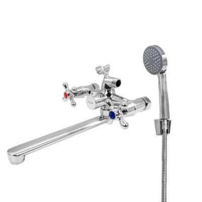 FL BB-535ZC, Baterie cada cu para de dus, zinc, crom, FLOW