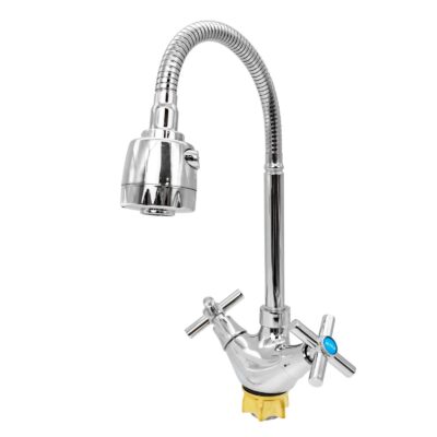 FL TE-535ZB, Baterie bucatarie cu pipa flexibila 2 functii, zinc, crom, FLOW