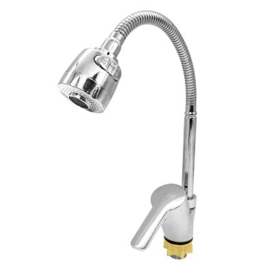 FL UF(17)-203ZC, Baterie bucatarie cu pipa flexibila 2 functii, zinc, crom, FLOW