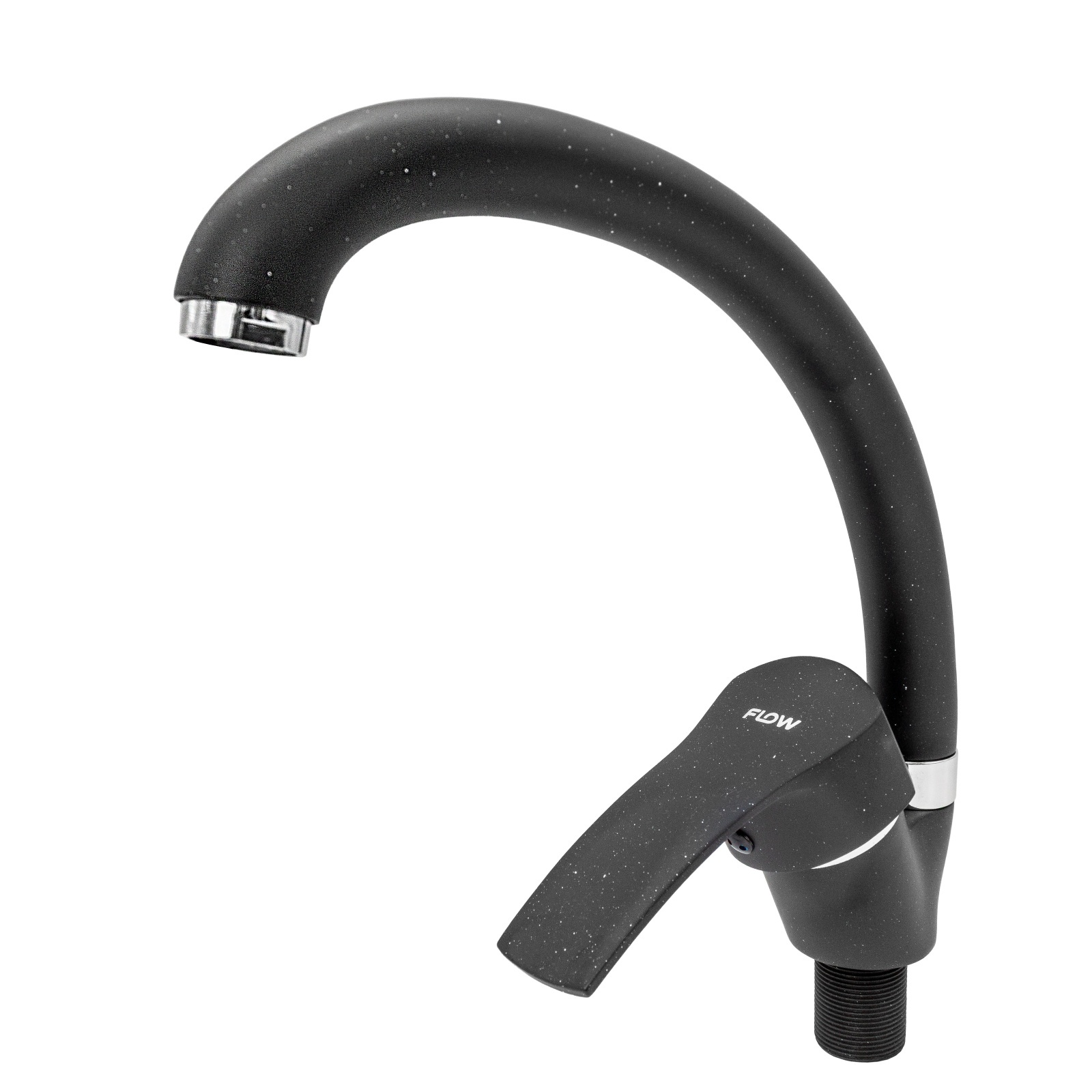 FL UF-MD275ZB, Baterie bucatarie, zinc, Negru/Crom , FLOW – In lucru FL UF-MD275ZB, Baterie bucatarie, zinc, Negru/Crom , FLOW - In lucru