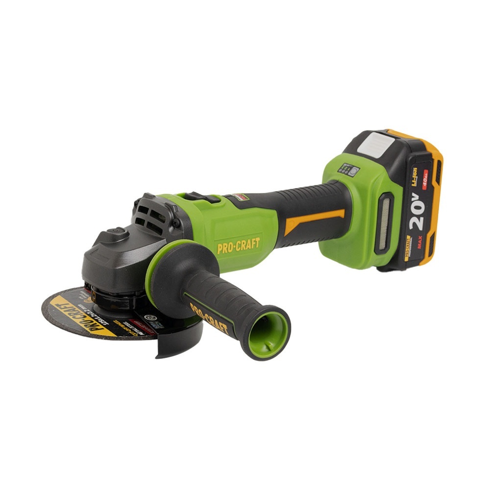 Flex polizor unghiular pe acumulator PROCRAFT PWA220, 1 × acumulator 20V / 4Ah, Brushless, 10000 rot/min – Polizoare unghiulare si de banc Flex polizor unghiular pe acumulator PROCRAFT PWA220, 1 × acumulator 20V / 4Ah, Brushless, 10000 rot/min - Polizoare unghiulare si de banc