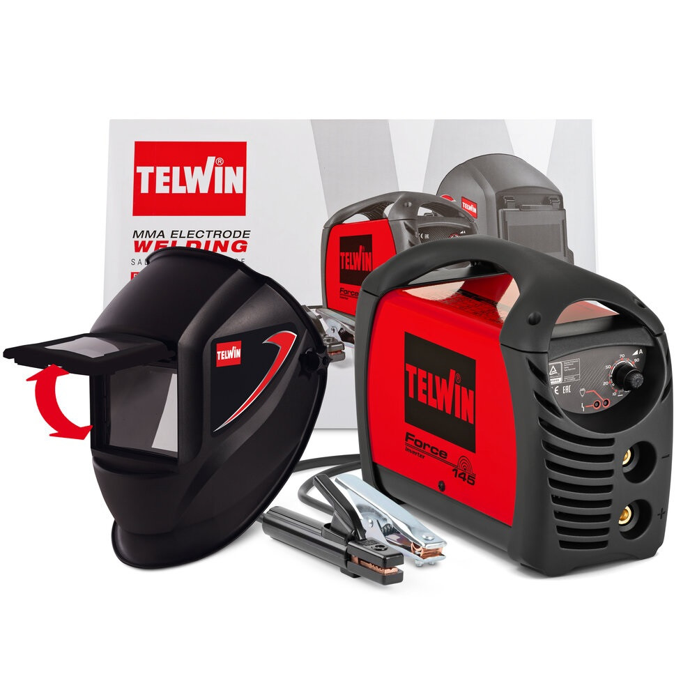 FORCE 145 + Masca Sudura Tiger – Invertor sudura TELWIN – Aparate de sudura tip Invertor MMA FORCE 145 + Masca Sudura Tiger - Invertor sudura TELWIN - Aparate de sudura tip Invertor MMA