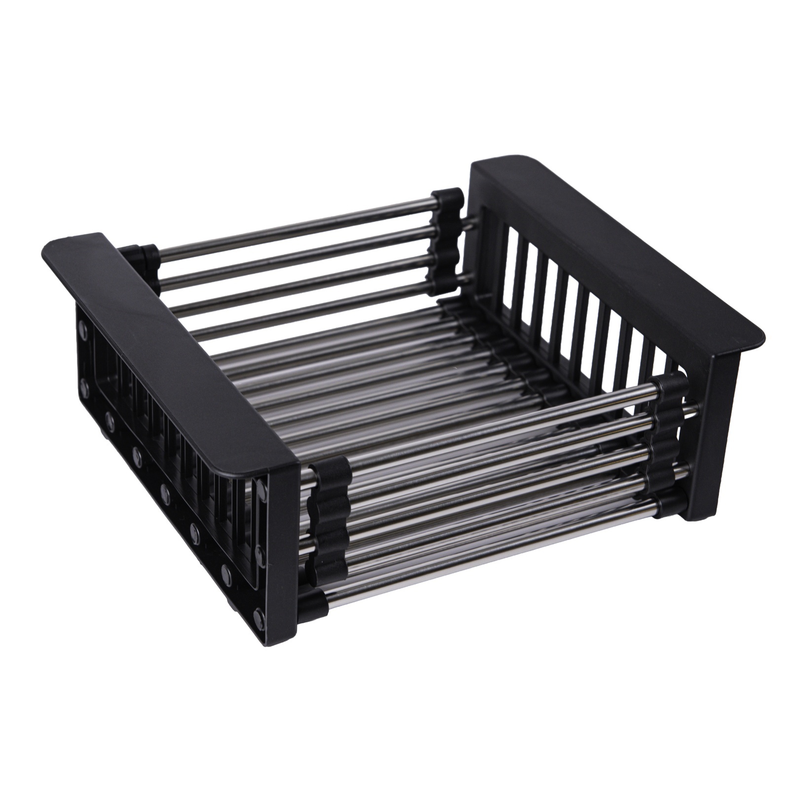FSE-26B Scurgător extensibil negru 26–41.5 x 21.5 x 9 cm, FLOW – In lucru FSE-26B Scurgător extensibil negru 26–41.5 x 21.5 x 9 cm, FLOW - In lucru