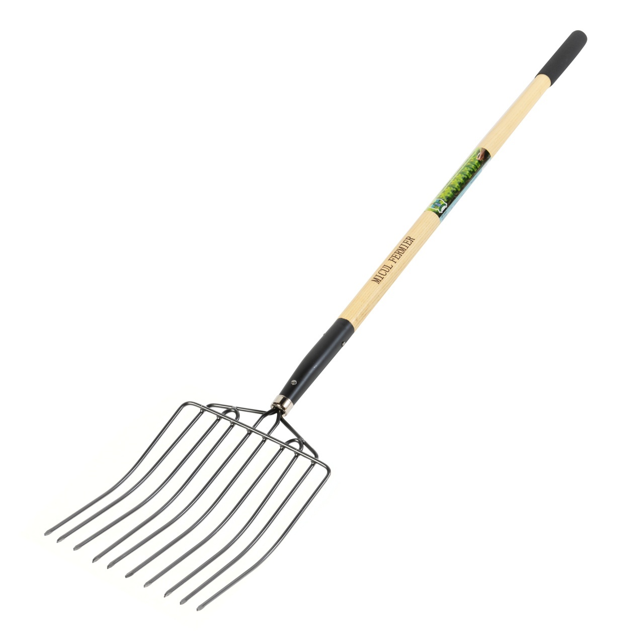Furca gunoi grajd, 10 dinti, maner lemn, 1600mm – In lucru Furca gunoi grajd, 10 dinti, maner lemn, 1600mm - In lucru