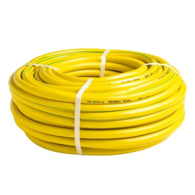 Furtun apa Micul Fermier, diametru 1/2" , lungime 50m, cu insertie, galben