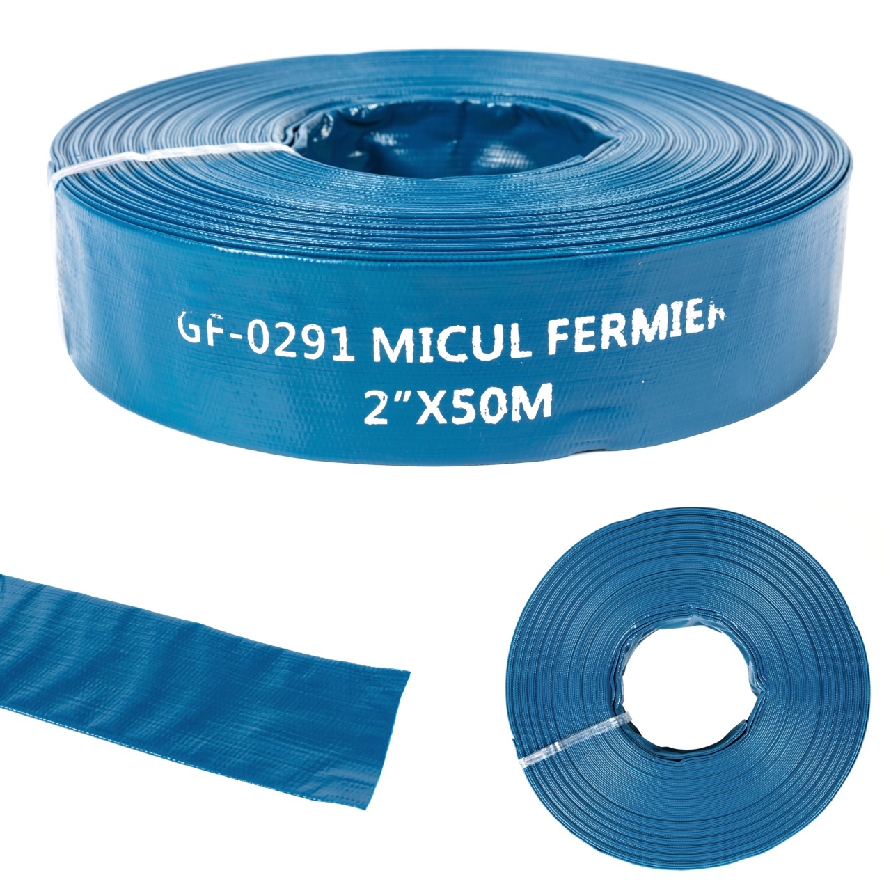 Furtun apa refulare Flat PVC 2″ 50M – Unelte de irigat Furtun apa refulare Flat PVC 2" 50M - Unelte de irigat