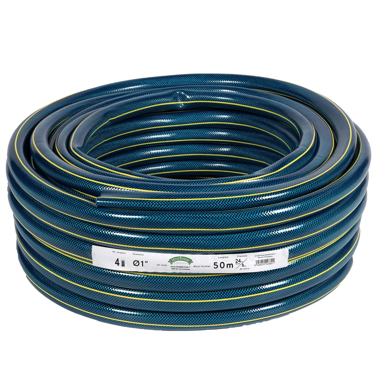 Furtun BLUEBOS PLUS 1″ 50m 4 straturi clasa 3 rezistenta – Unelte de irigat Furtun BLUEBOS PLUS 1" 50m 4 straturi clasa 3 rezistenta - Unelte de irigat
