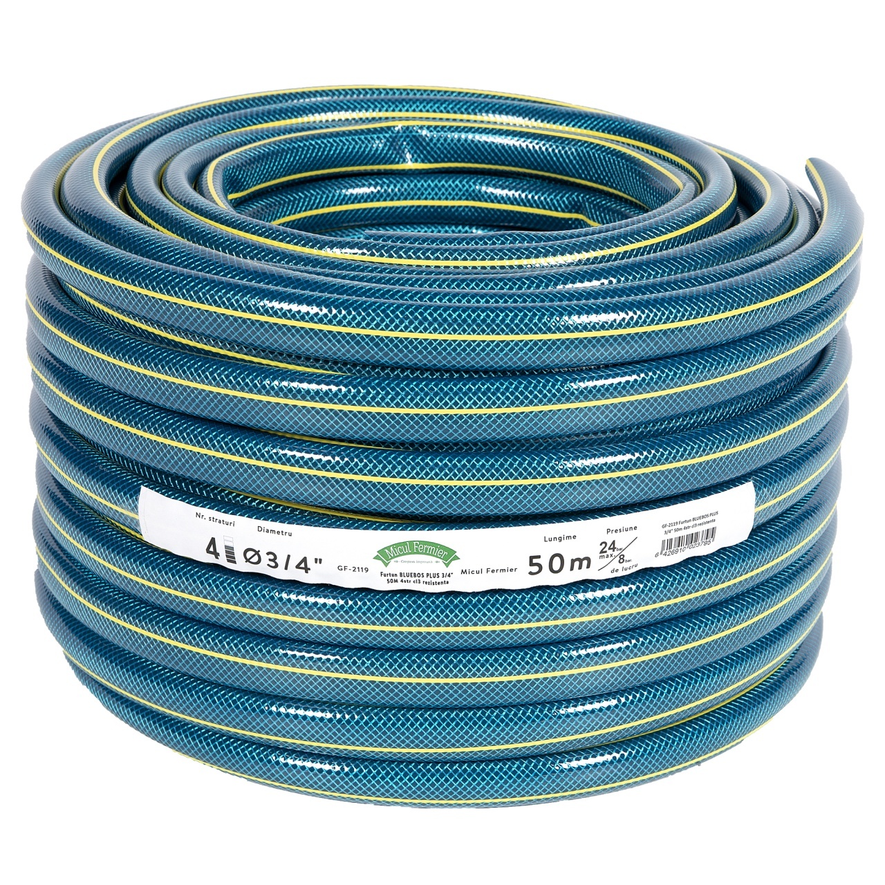 Furtun BLUEBOS PLUS 3/4″ 50m 4 straturi clasa 3 rezistenta – Unelte de irigat Furtun BLUEBOS PLUS 3/4" 50m 4 straturi clasa 3 rezistenta - Unelte de irigat