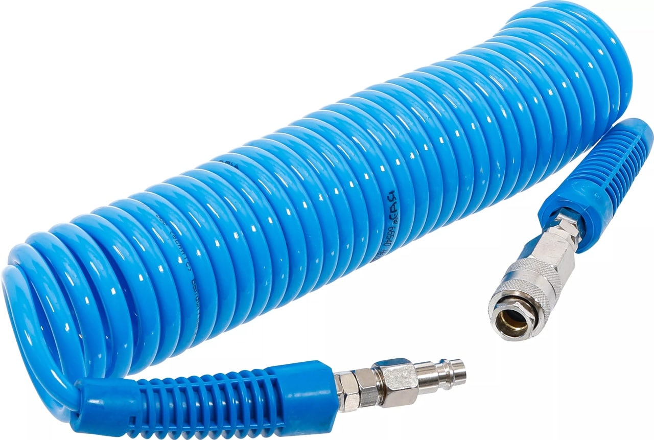 Furtun de aer spiralat pentru scule pneumatice, diametru interior 5mm, presiune maxima de lucru 10bari, lungime 6m, BGS 66540 – Cuple si furtunuri pneumatice Furtun de aer spiralat pentru scule pneumatice, diametru interior 5mm, presiune maxima de lucru 10bari, lungime 6m, BGS 66540 - Cuple si furtunuri pneumatice