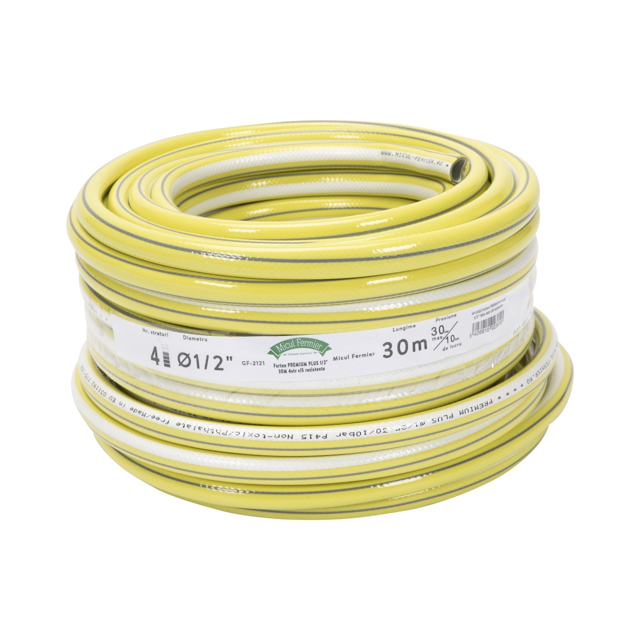 Furtun PREMIUM PLUS 1/2″ 30m 4straturi clasa 5 rezistenta – Unelte de irigat Furtun PREMIUM PLUS 1/2" 30m 4straturi clasa 5 rezistenta - Unelte de irigat