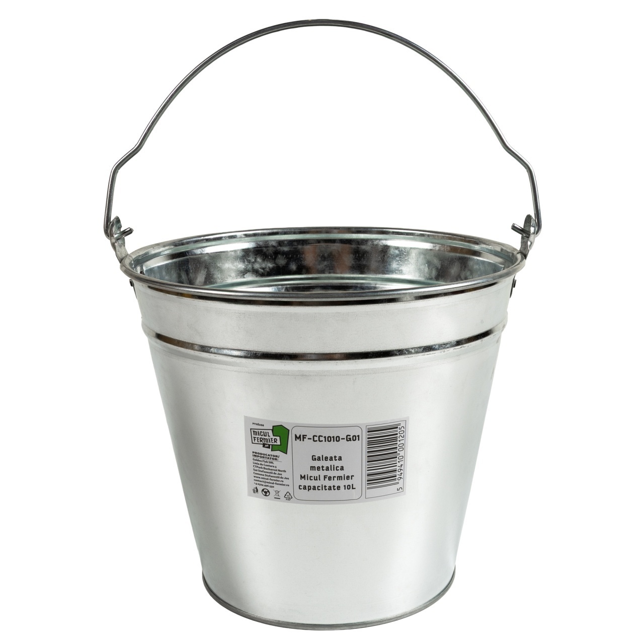 Galeata metalica Micul Fermier, 10L G01 – In lucru Galeata metalica Micul Fermier, 10L G01 - In lucru