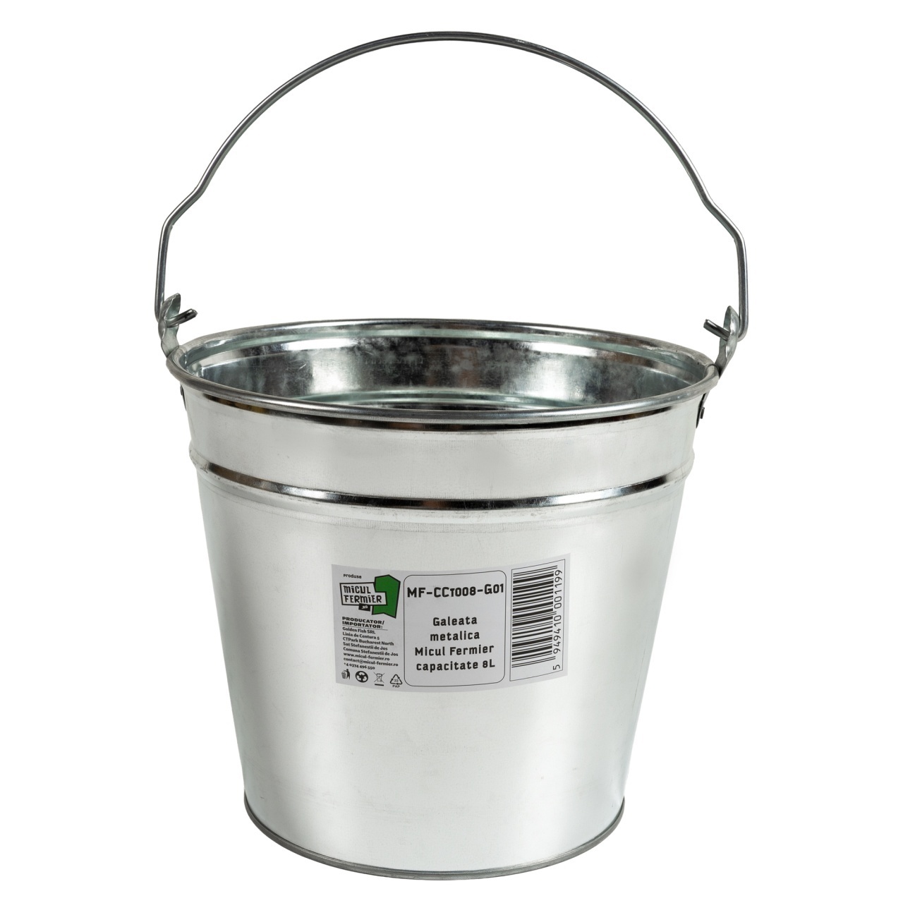 Galeata metalica Micul Fermier, 8L G01 – In lucru Galeata metalica Micul Fermier, 8L G01 - In lucru