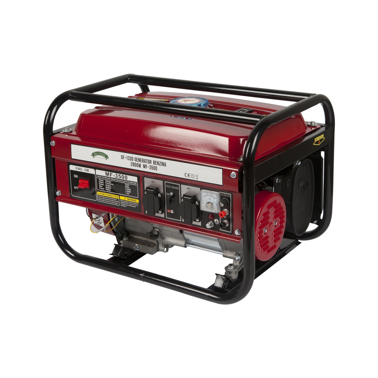Generator Micul Fermier, 2.8KW, cu pornire manuala, motor benzina 4T, doua prize 230V, rezervor combustibil 15L – Generatoare Electrice Generator Micul Fermier, 2.8KW, cu pornire manuala, motor benzina 4T, doua prize 230V, rezervor combustibil 15L - Generatoare Electrice