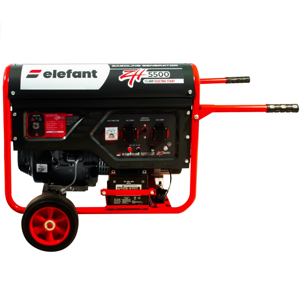 Generator pe benzina ZH5500 ELEFANT Ieșire curent 5,5 kW, siguranță de pornire, indicator de benzină – In lucru Generator pe benzina ZH5500 ELEFANT Ieșire curent 5,5 kW, siguranță de pornire, indicator de benzină - In lucru