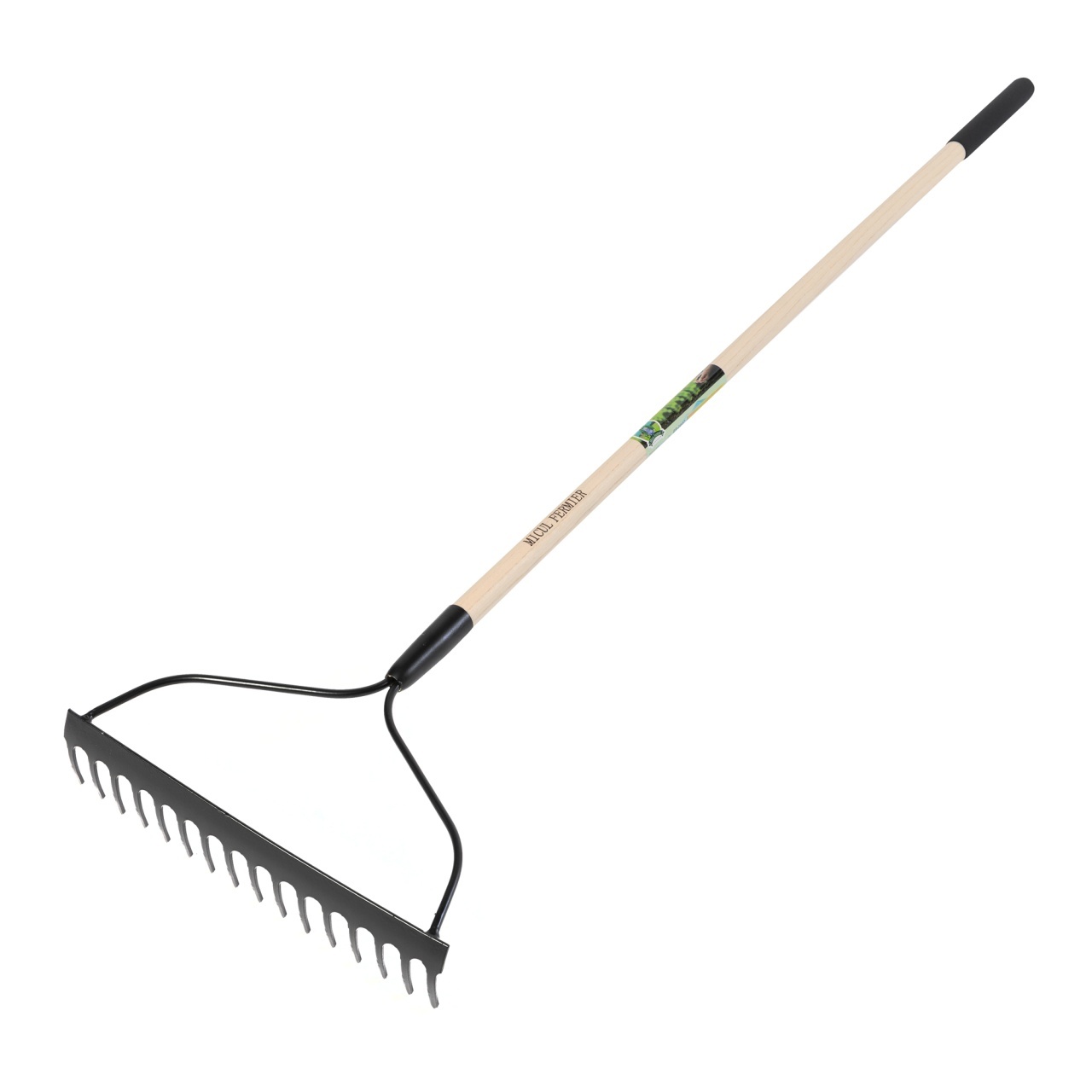 Grebla 16 dinti, maner lemn, 1500mm – In lucru Grebla 16 dinti, maner lemn, 1500mm - In lucru