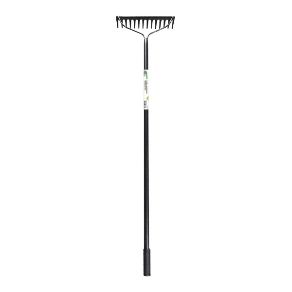 Grebla cu coada metalica Micul Fermier 1410x365mm 14 dinti – In lucru Grebla cu coada metalica Micul Fermier 1410x365mm 14 dinti - In lucru