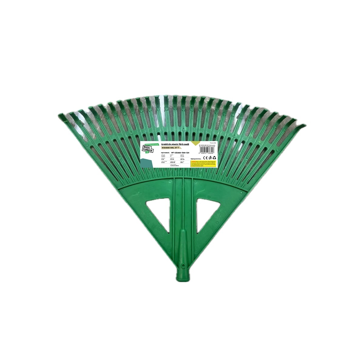 Grebla plastic fara coada Micul Fermier 410x600mm 27 dinti – In lucru Grebla plastic fara coada Micul Fermier 410x600mm 27 dinti - In lucru