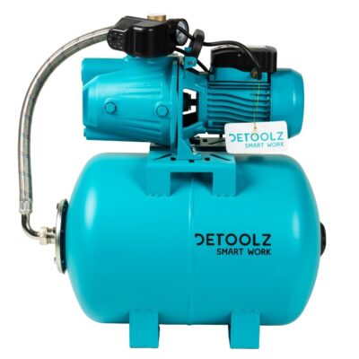 Hidrofor Detoolz 0.9 kW, debit maxim 3300l/h, inaltime maxima pompare 45m, corp pompa fonta, butelie 50L