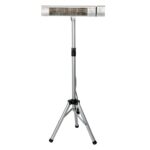 Incalzitor terasa Detoolz, putere 2kW, 3 trepte de putere, inaltime maxima 2.1m, cu telecomanda - SimpleTools