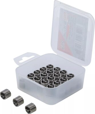 Insertii Helicoil pentru reparatii filete M10x1.25, 25 piese, BGS 9428-1