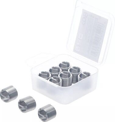Insertii Helicoil pentru reparatii filete M12x1.5, 10 piese, BGS 9429-1