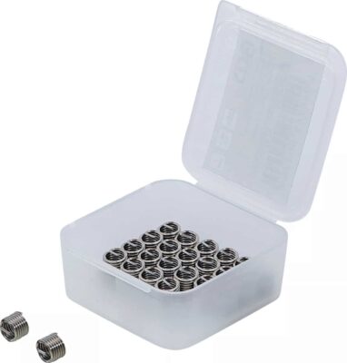 Insertii Helicoil pentru reparatii filete M6x1.0, 25 piese, BGS 1959-2