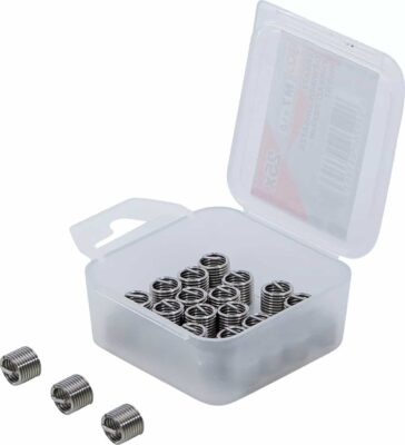 Insertii Helicoil pentru reparatii filete M7x1.0, 25 piese, BGS 9431-1