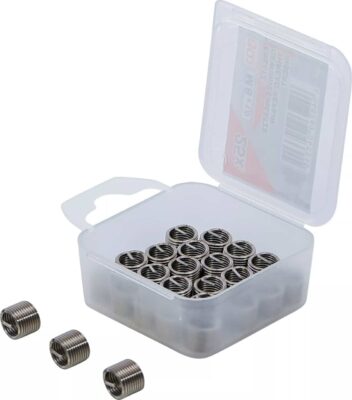 Insertii Helicoil pentru reparatii filete M8x1.0, 25 piese, BGS 9427-1