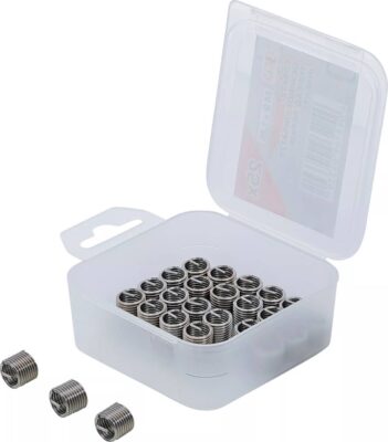 Insertii Helicoil pentru reparatii filete M9x1.25, 25 piese, BGS 9435-1