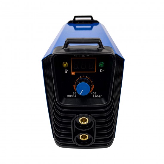 Aparat sudura LIDER PREMIUM MMA 450 A , afisaj electronic, cablu 12mm / 3m , valiza transport – Aparate de sudura tip Invertor MMA Aparat sudura LIDER PREMIUM MMA 450 A , afisaj electronic, cablu 12mm / 3m , valiza transport - Aparate de sudura tip Invertor MMA