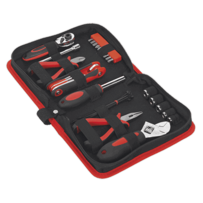 Kit portabil reparatii de urgenta motociclete, 28 piese