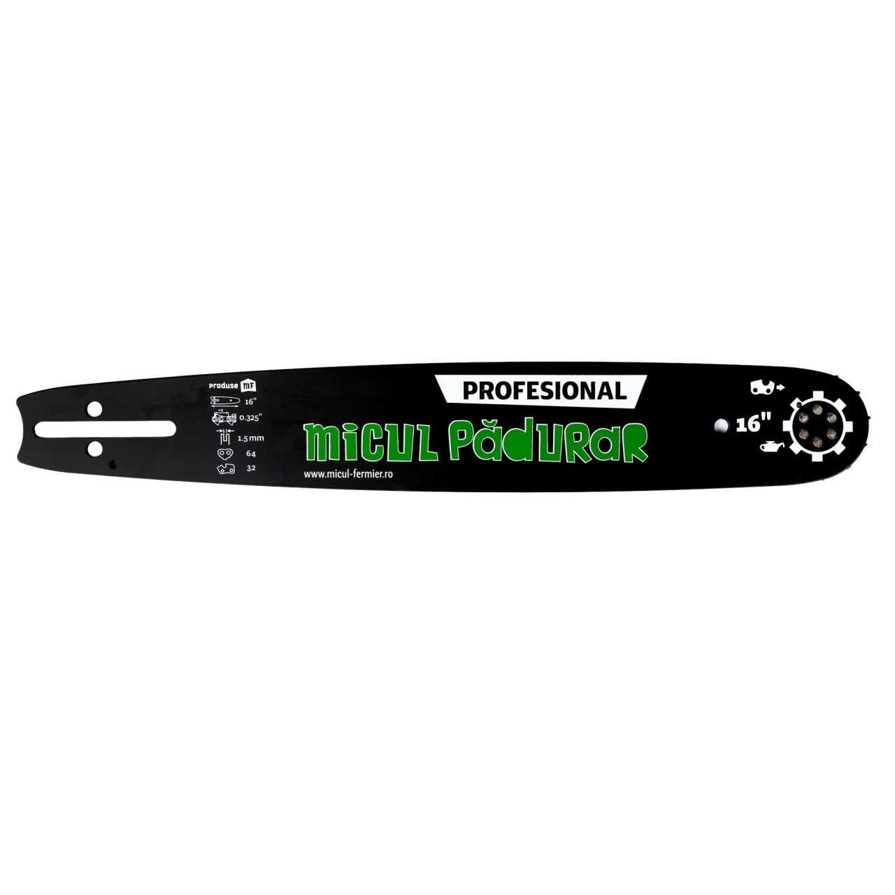 Lama Micul Padurar Profesional, 16” .325” 1.5mm 64P 32D 6N – In lucru Lama Micul Padurar Profesional, 16'' .325'' 1.5mm 64P 32D 6N - In lucru