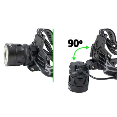 Lampa reincarcabila prevazuta cu banda pentru fixare pe cap, JBM