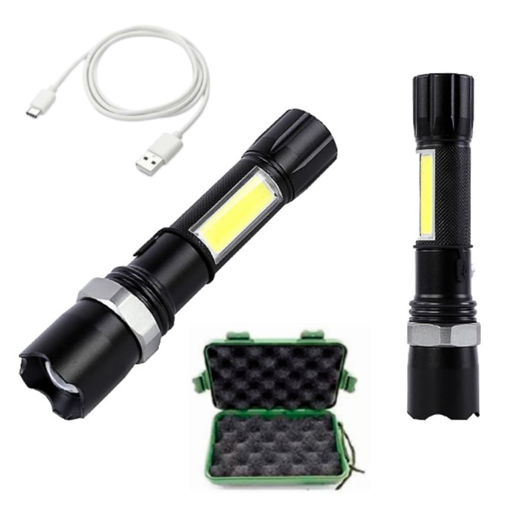 Lanterna din aluminiu LED cu zoom, acumulator si incarcare USB V-114984 VARGO – In lucru Lanterna din aluminiu LED cu zoom, acumulator si incarcare USB V-114984 VARGO - In lucru