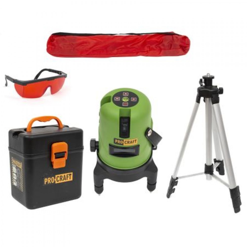 LE-5D Nivela laser cu TREPIED PROCRAFT – In lucru LE-5D Nivela laser cu TREPIED PROCRAFT - In lucru